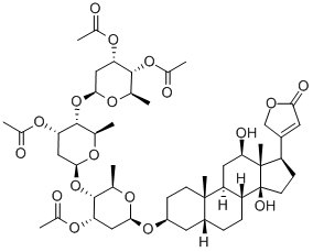 Digoxin, teraacetate Structural