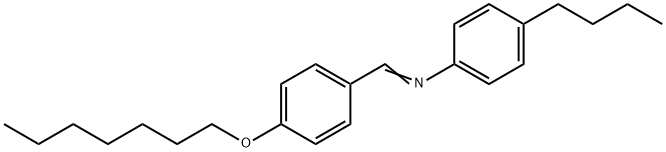 P-HEPTYLOXYBENZYLIDENE P-BUTYLANILINE Structural