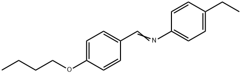 P-BUTOXYBENZYLIDENE P-ETHYLANILINE Structural