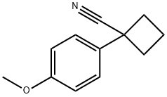 1-(4-Methoxyphenyl)cyclobutanecarbonitrile Structural