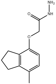 2-[(7-METHYL-2,3-DIHYDRO-1H-INDEN-4-YL)OXY]ACETOHYDRAZIDE Structural