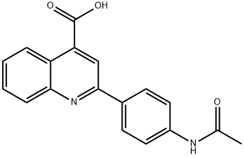 2-[4-(ACETYLAMINO)PHENYL]QUINOLINE-4-CARBOXYLIC ACID Structural