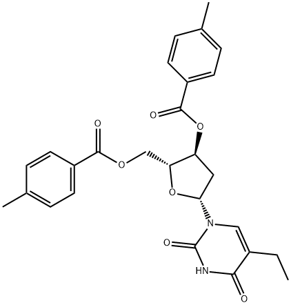 2'-DEOXY-3',5'-DI-O-(4-METHYLBENZOYL)-5-ETHYLURIDINE