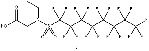 N-ETHYL-N-(HEPTADECAFLUOROOCTYL-SO2)GLYC IN K SALT,42 WT% IN H2O/2-BUTOXYETHANOL Structural