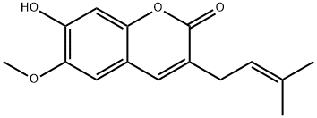 7-Hydroxy-6-methoxy-3-prenylcoumarin