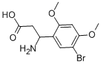 3-AMINO-3-(5-BROMO-2,4-DIMETHOXY-PHENYL)-PROPIONIC ACID Structural