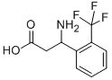 3-AMINO-3-(2-TRIFLUOROMETHYL-PHENYL)-PROPIONIC ACID Structural