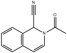 2-Acetyl-1,2-dihydro-1-isoquinolinecarbonitrile Structural