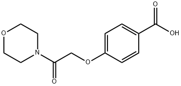 4-[2-(morpholin-4-yl)-2-oxoethoxy]benzoic acid Structural