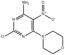 4-(6-Amino-2-chloro-5-nitro-4-pyrimidinyl)morpholine Structural