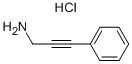 3-PHENYLPROP-2-YN-1-AMINE HYDROCHLORIDE Structural