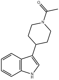 1-[4-(1H-INDOL-3-YL)PIPERIDINO]ETHAN-1-ONE Structural