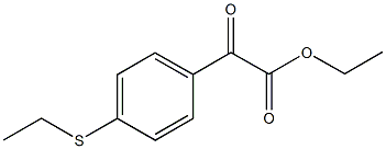 ETHYL 4-(ETHYLTHIO)BENZOYLFORMATE Structural