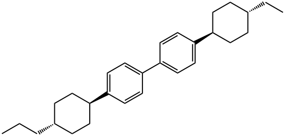 TRANS,TRANS-4''-(4-PROPYLCYCLOHEXYL)-4-(4-ETHYLCYCLOHEXYL)-BIPHENYL Structural