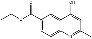 4-HYDROXY-2-METHYLQUINOLINE-6-CARBOXYLIC ACID ETHYL ESTER Structural