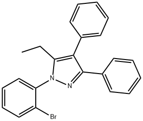 1-(2-BROMOPHENYL)-5-ETHYL-3,4-DIPHENYL-1H-PYRAZOLE