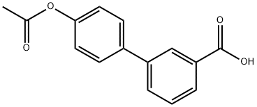 4'-(ACETYLOXY)-1,1'-BIPHENYL-3-CARBOXYLIC ACID Structural