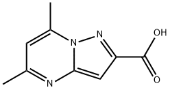 5,7-DIMETHYLPYRAZOLO[1,5-A]PYRIMIDINE-2-CARBOXYLIC ACID Structural