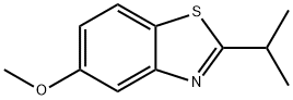 Benzothiazole, 5-methoxy-2-(1-methylethyl)- (9CI) Structural