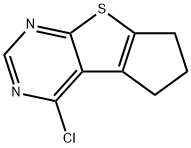 4-CHLORO-6,7-DIHYDRO-5H-CYCLOPENTA[4,5]THIENO[2,3-D]PYRIMIDINE Structural