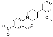 2-[4-(2-METHOXYPHENYL)PIPERIDINO]-5-NITROBENZALDEHYDE