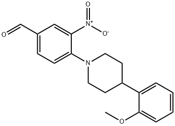 4-[4-(2-METHOXYPHENYL)PIPERIDINO]-3-NITROBENZALDEHYDE Structural