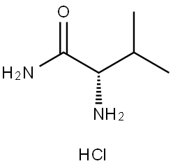 H-VAL-NH2 HCL Structural