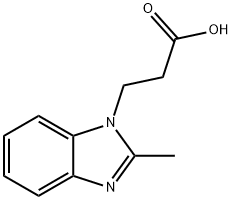 3-(2-METHYL-BENZOIMIDAZOL-1-YL)-PROPIONIC ACID Structural