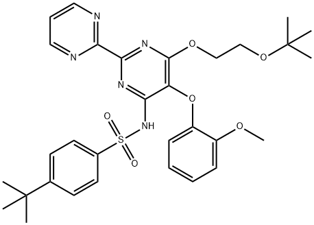 N-[6-(2-tert-Butoxy-ethoxy)-5-(2-Methoxy-phenoxy) -[2,2']bipyriMidinyl-4-yl]-4-tert-butyl-benzenesulfonaMide Structural