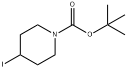 N-Boc-4-iodopiperidine Structural