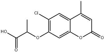 2-(6-CHLORO-4-METHYL-2-OXO-2H-CHROMEN-7-YLOXY)-PROPIONIC ACID Structural