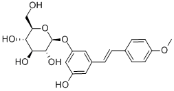 3,5-DIHYDROXY-4'-METHOXYSTILBENE 3-O-BETA-D-GLUCOSIDE Structural