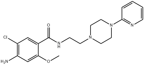 Benzamide, 4-amino-5-chloro-2-methoxy-N-(2-(4-(2-pyridinyl)-1-piperazi nyl)ethyl)-