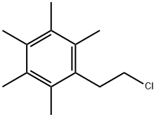 1-(2-chloroethyl)-2,3,4,5,6-pentamethylbenzene Structural