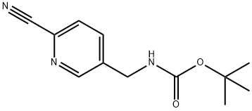 tert-butyl N-[(6-cyanopyridin-3-
yl)Methyl]carbaMate Structural