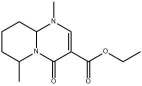 4H-Pyrido(1,2-a)pyrimidine-3-carboxylic acid, 1,6,7,8,9,9a-hexahydro-1 ,6-dimethyl-4-oxo-, ethyl ester Structural