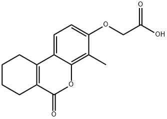 (4-METHYL-6-OXO-7,8,9,10-TETRAHYDRO-6H-BENZO[C]CHROMEN-3-YLOXY)-ACETIC ACID Structural