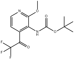 2-METHOXY-3-(BOC-AMINO)-4-TRIFLUORO-ACETYLPYRIDINE Structural