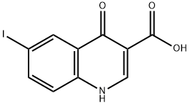 4-Hydroxy -6-iodoquinoline-3- carboxylic acid Structural