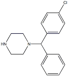 1-(4-Chlorobenzhydryl)piperazine Structural Picture