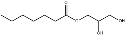 Heptanoic acid 2,3-dihydroxypropyl ester Structural