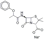 Phenethicillin Sodium Salt Structural
