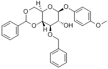 4-METHOXYPHENYL 3-O-BENZYL-4,6-O-BENZYLIDENE-BETA-D-GLUCOPYRANOSIDE Structural