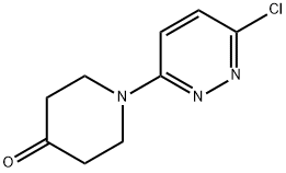 1-(6-CHLORO-3-PYRIDAZINYL)TETRAHYDRO-4(1H)-PYRIDINONE Structural