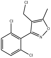 4-(CHLOROMETHYL)-3-(2,6-DICHLOROPHENYL)-5-METHYLISOXAZOLE Structural