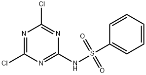 N-(4,6-dichloro-1,3,5-triazin-2-yl)benzenesulphonamide Structural