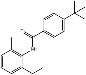 4-tert-butyl-N-(2-ethyl-6-methylphenyl)benzamide Structural