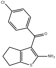 (2-AMINO-5,6-DIHYDRO-4H-CYCLOPENTA[B]THIOPHEN-3-YL)-(4-CHLORO-PHENYL)-METHANONE