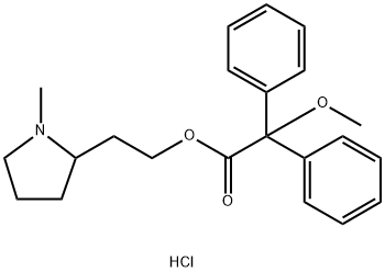 2,2-Diphenyl-2-methoxyacetic acid 2-(1-methyl-2-pyrrolidinyl)ethyl est er hydrochloride