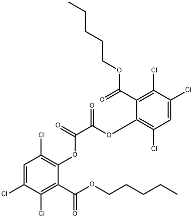 OXALIC ACID BIS[2,4,5-TRICHLORO-6-(PENTYLOXYCARBONYL)PHENYL] ESTER Structural